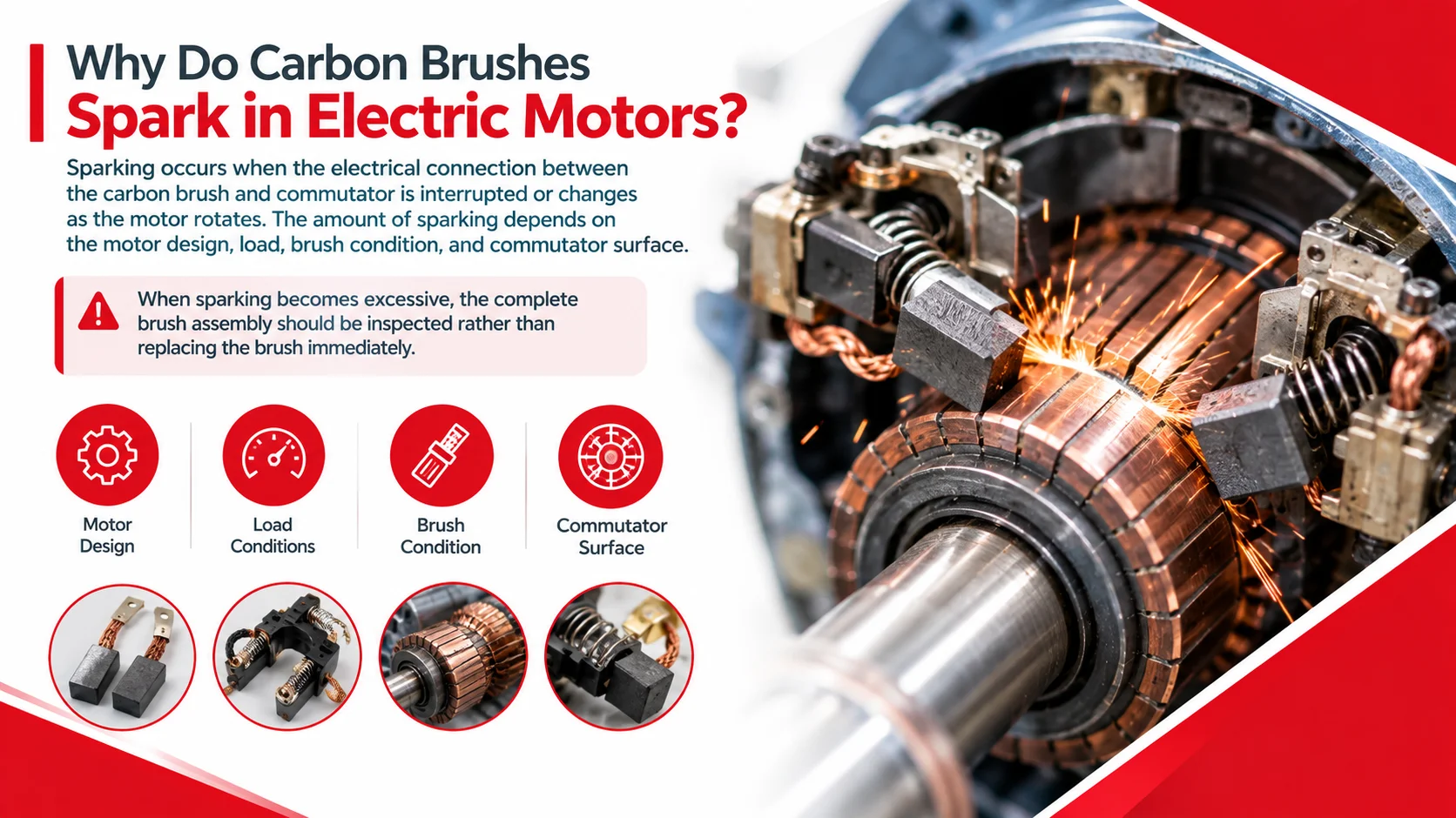 Why Do Carbon Brushes Spark in Electric Motors